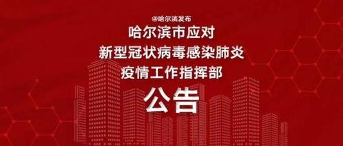 哈尔滨头条60号公告,最新疫情防控与生活秩序调整概览